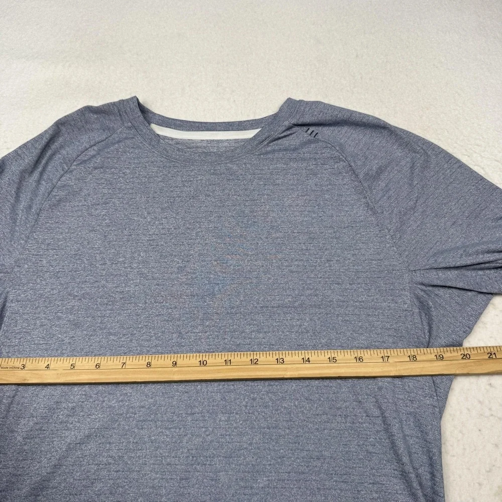 Lululemon Shirt Mens Medium Gray Better Everyday Short Sleeve Drop Hem